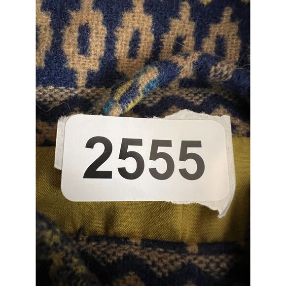 Mossimo Supply Co. Geometric Aztec Print Jacket Faux Fur Hood Women's M - Picture 11 of 11